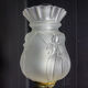 Art nouveau floor lamp with alabaster top - gold