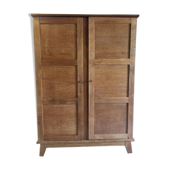 Solid oak cabinet by René Gabriel - 40/50s