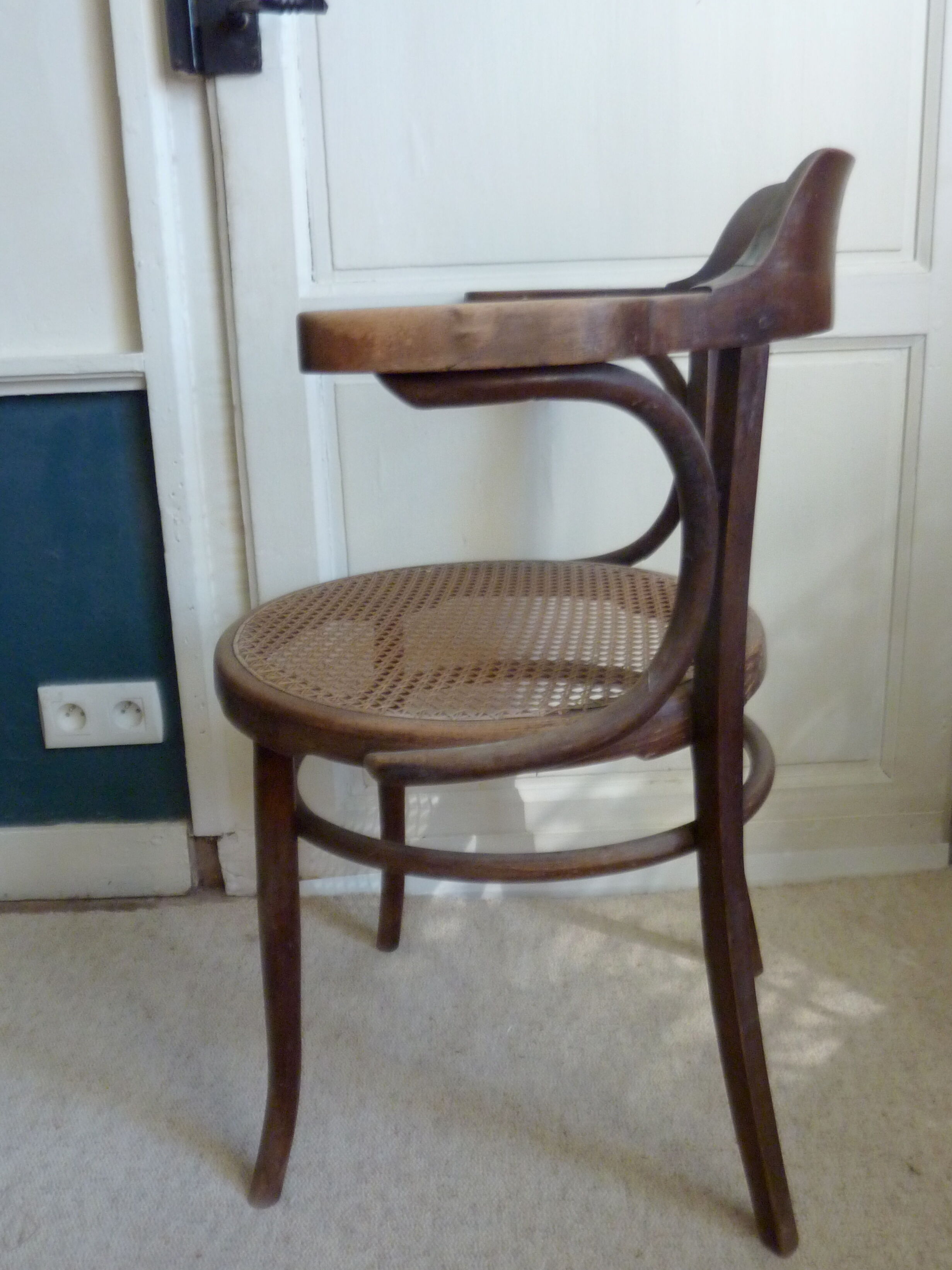 Bentwood and caning Thonet armchair