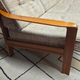 Danish canapé and its 1970s teak armchair