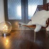 Vintage space age sputnik globe table floor lamp from doria leuchten, 1970s