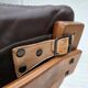 1970s, Danish armchair by Komfort, furniture leather, canvas, bent wood.