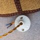 Hanging flower in rattan and rope