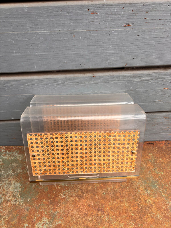 Porte-revues vintage 70´s en plexiglass. Home Dior