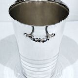 Silver metal white wine bucket