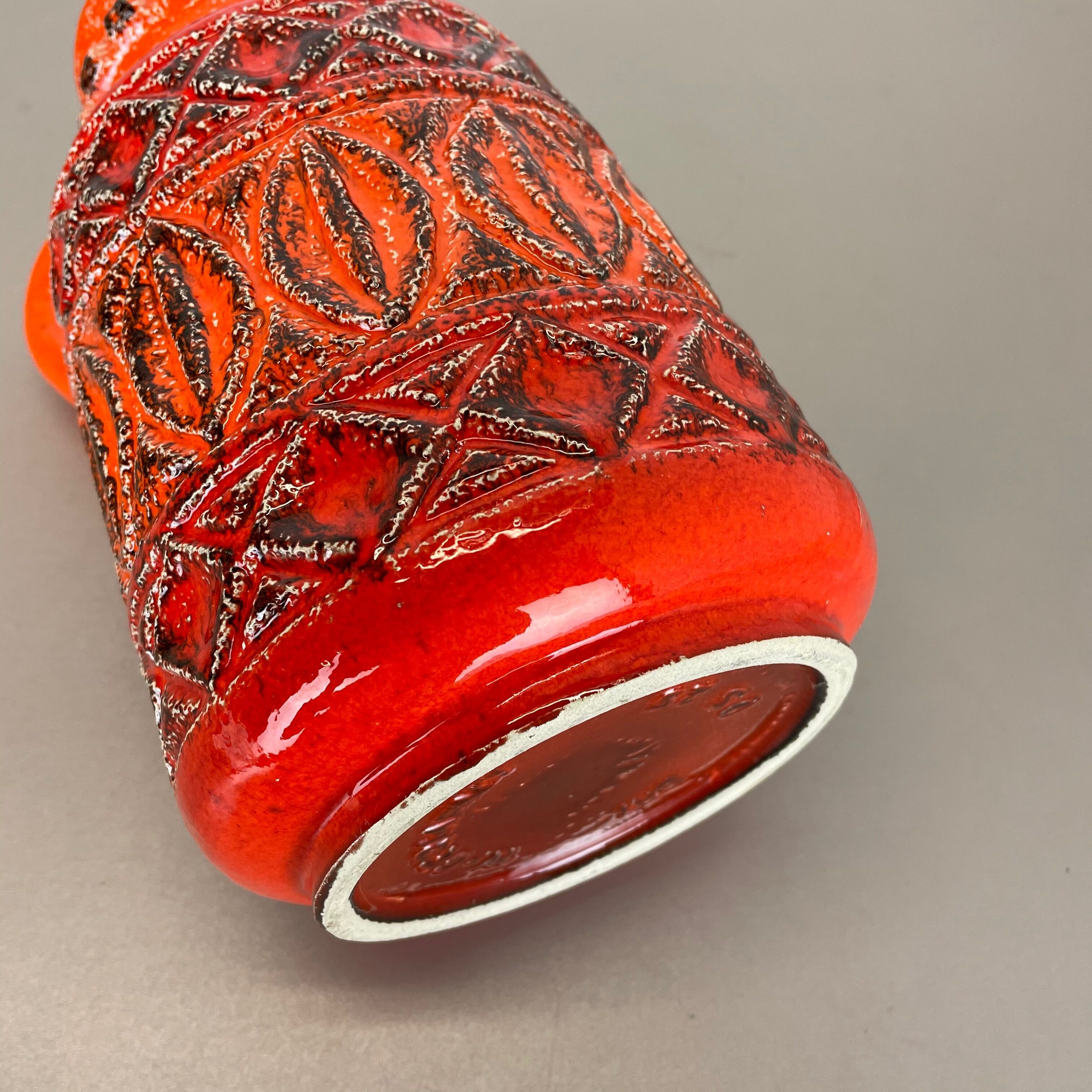 Super Colorful Fat Lava Pottery Vase by Bay Ceramics, Germany, 1970s