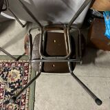 Set of 2 vintage skai chairs 60's/70's