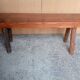 Bench 101 cm old patinated solid wood