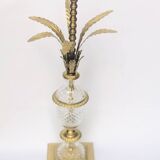 Pied de lampe palmier dattier cristal