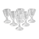 6 glass of crystal wine Saint-Louis style, 1900 era