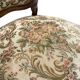 Vintage baroque armchair/seat/chair with floral pattern