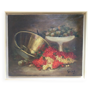 Nature morte aux fruits.Huile - toile