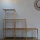 Shelf "false bamboo" 80 years gold metal