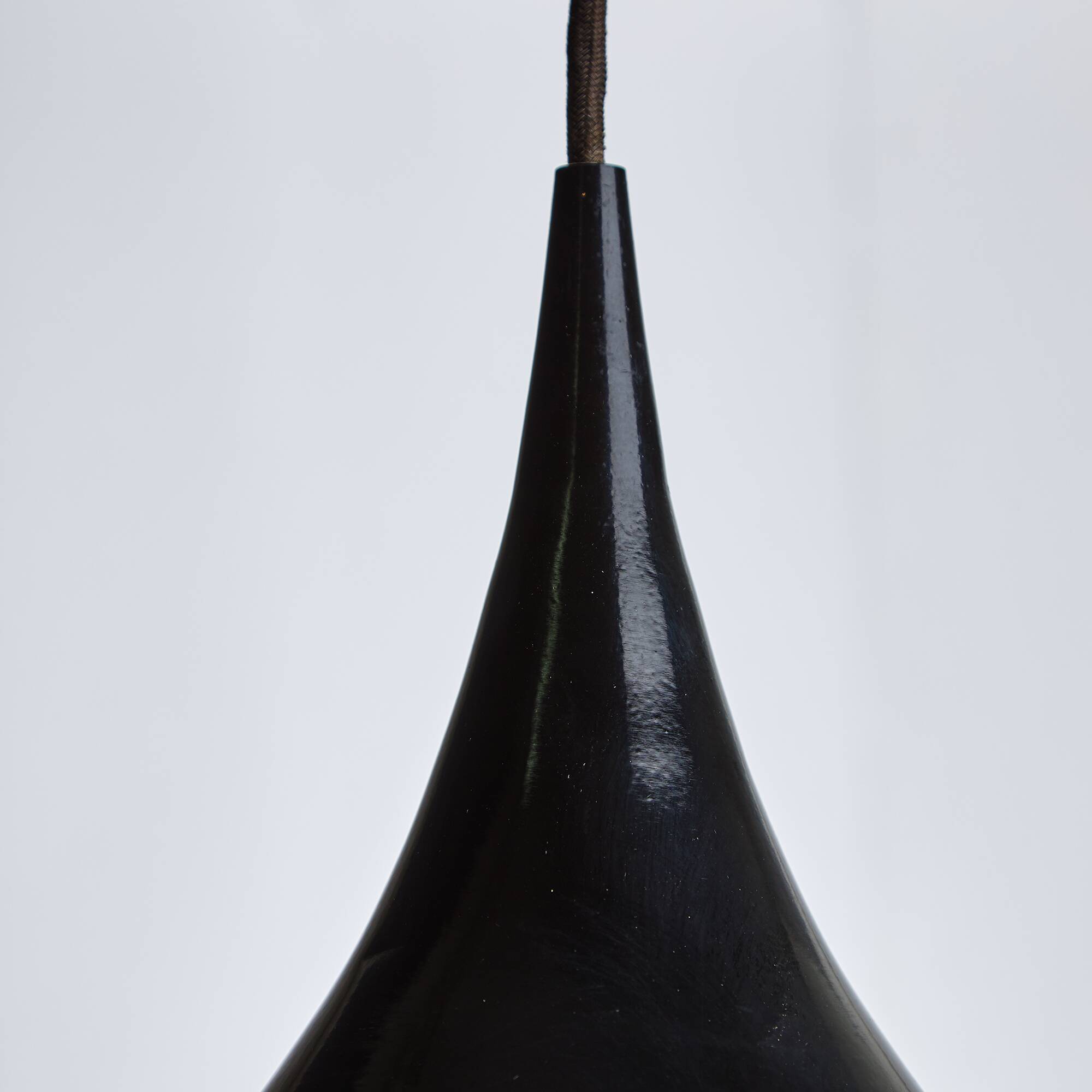 Black and White Cone Shaped Pendant