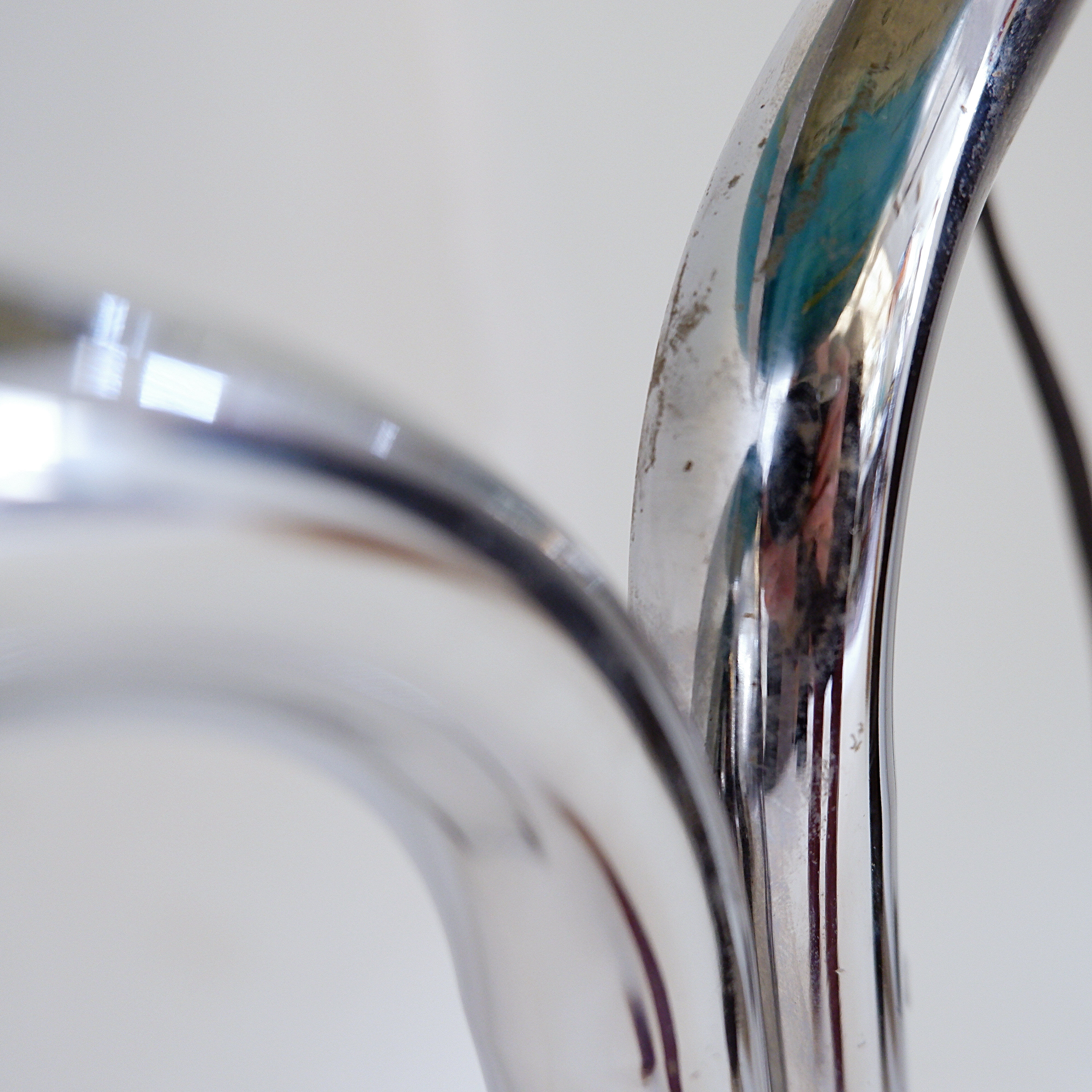 Illuminated geoscope globe on a chrome stand, Italy circa 1980