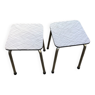 Pair of Formica stools