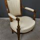 Cabriolet armchair in beech, Louis XVI period – 2nd half of the 18th century