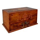 Smoking box with Charles X style system in marquetry