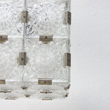 Glass Cube Pendant from Kamenický Šenov, 1970s