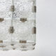 Suspension  cube en verre de Kamenický Šenov, années 1970