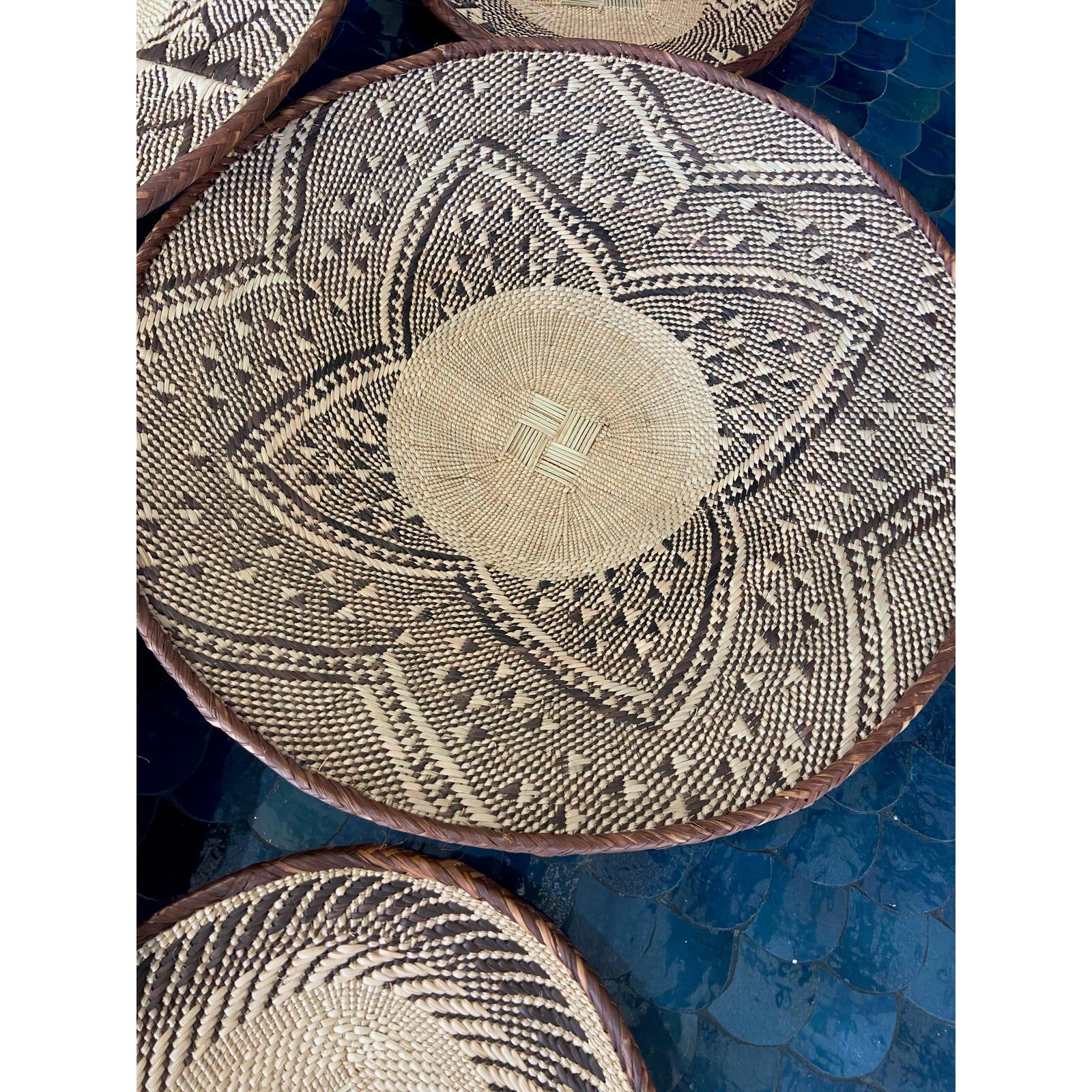 6 Zimbabwe Batonga wall baskets