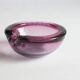 Murano glass purple bullicante trinket bowl, 1960s