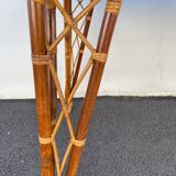 Rattan table vintage compass feet
