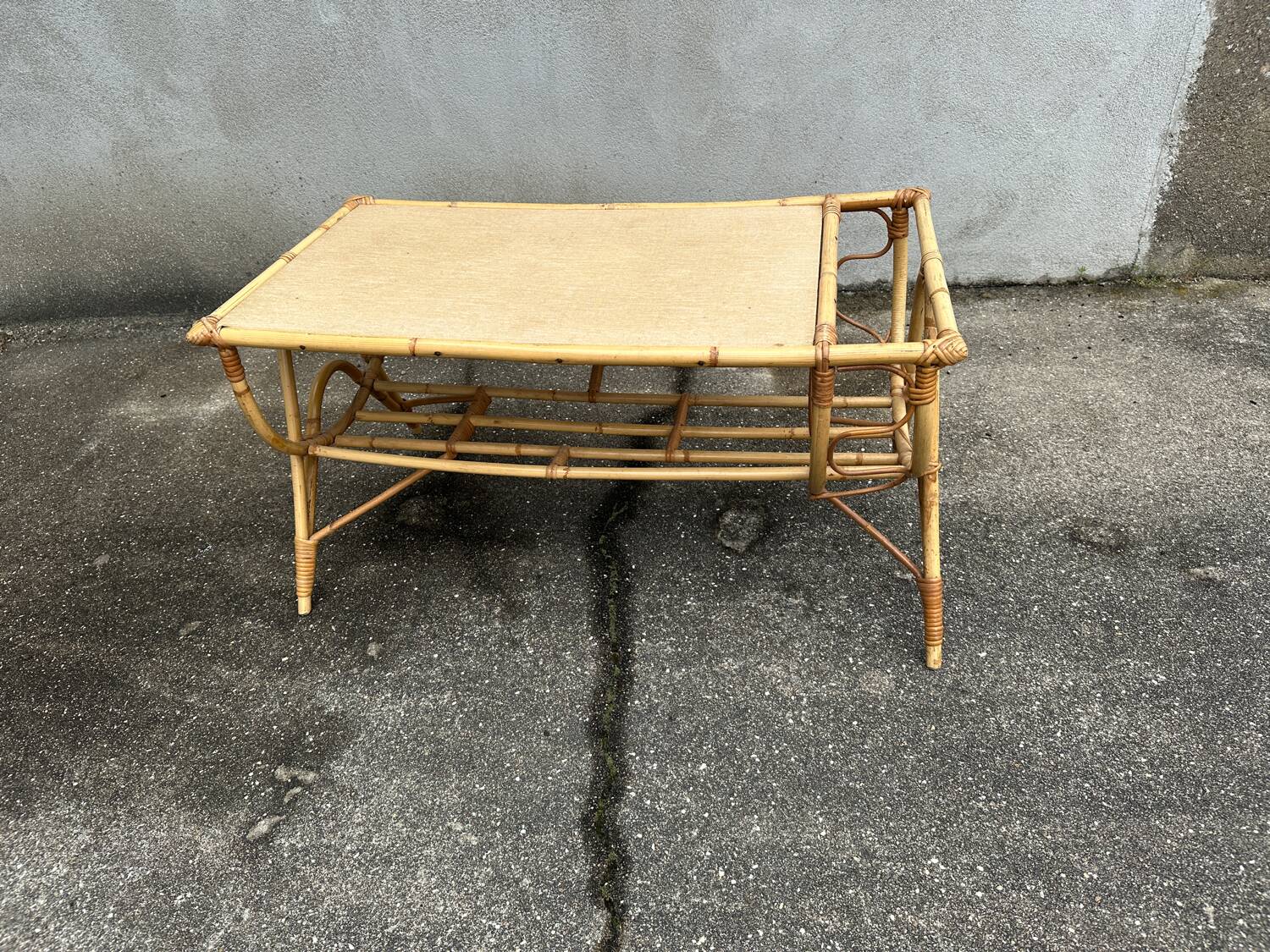 Rattan coffee table