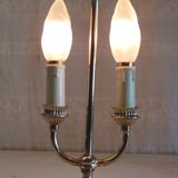 Two-bulb bouillotte lamp in brass and gilded metal - mid 20th century