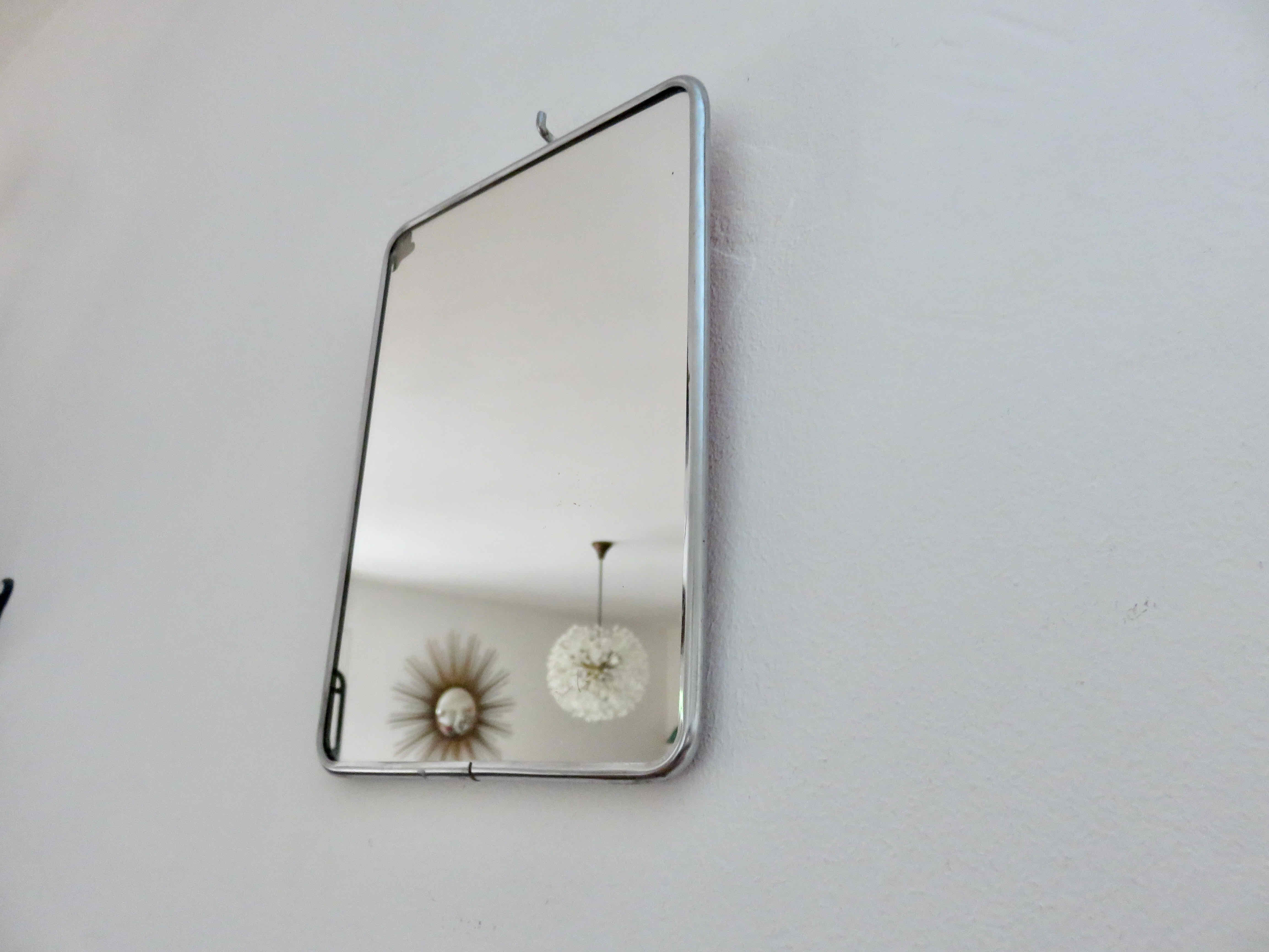 Miroir de barbier à poser ou à suspendre années 50 60