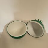 Vintage green "pineapple" ice bucket from the 1970s