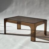 Smoked Plexiglas coffee table, Prisunic 1970