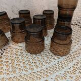 10 vintage water glasses