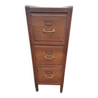 Meuble a classeurs a 3 tiroirs art deco