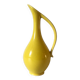 Vintage yellow ceramic decanter