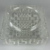 1960s 1970s Lamp Light Ceiling Flush Mount Glass German Design