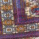 Tapis vintage Turkmen boukhara 98x162 cm