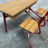 desk School desk vintage bench