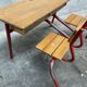 desk School desk vintage bench