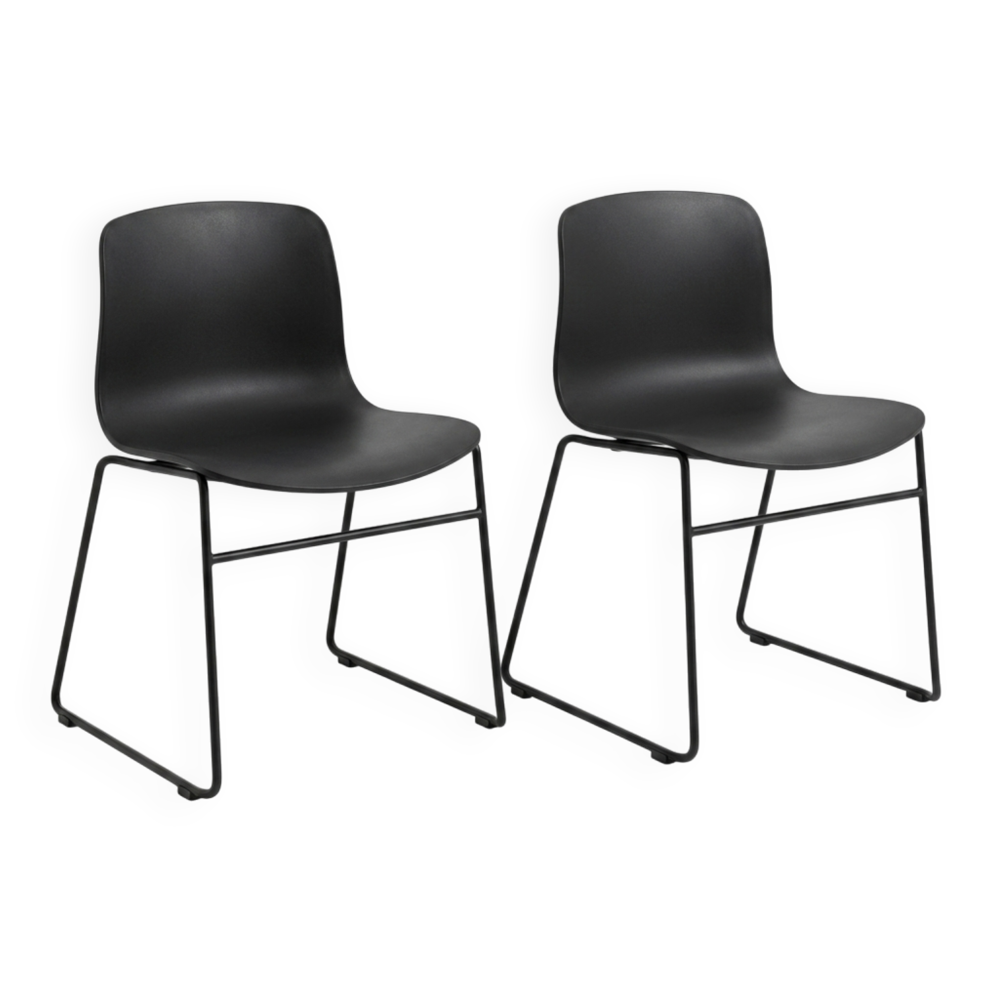 Set of 2 About A Chair AAC08 chairs designed by Hee Welling for HAY in Denmark.
