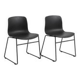 Set of 2 About A Chair AAC08 chairs designed by Hee Welling for HAY in Denmark.
