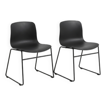 Set of 2 About A Chair AAC08 chairs designed by Hee Welling for HAY in Denmark.