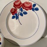 Set of 5 red pink HBCM plates