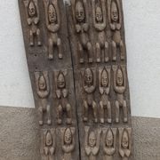 Old Dogon wooden gate of Mali