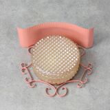 Mid-Century Intricate Italian Pink Wall Lamp, 1960s