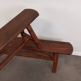 Pair of rustic benches 220 cm