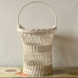 Large vintage wicker basket -