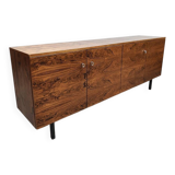 Vintage wooden sideboard credenza 1970