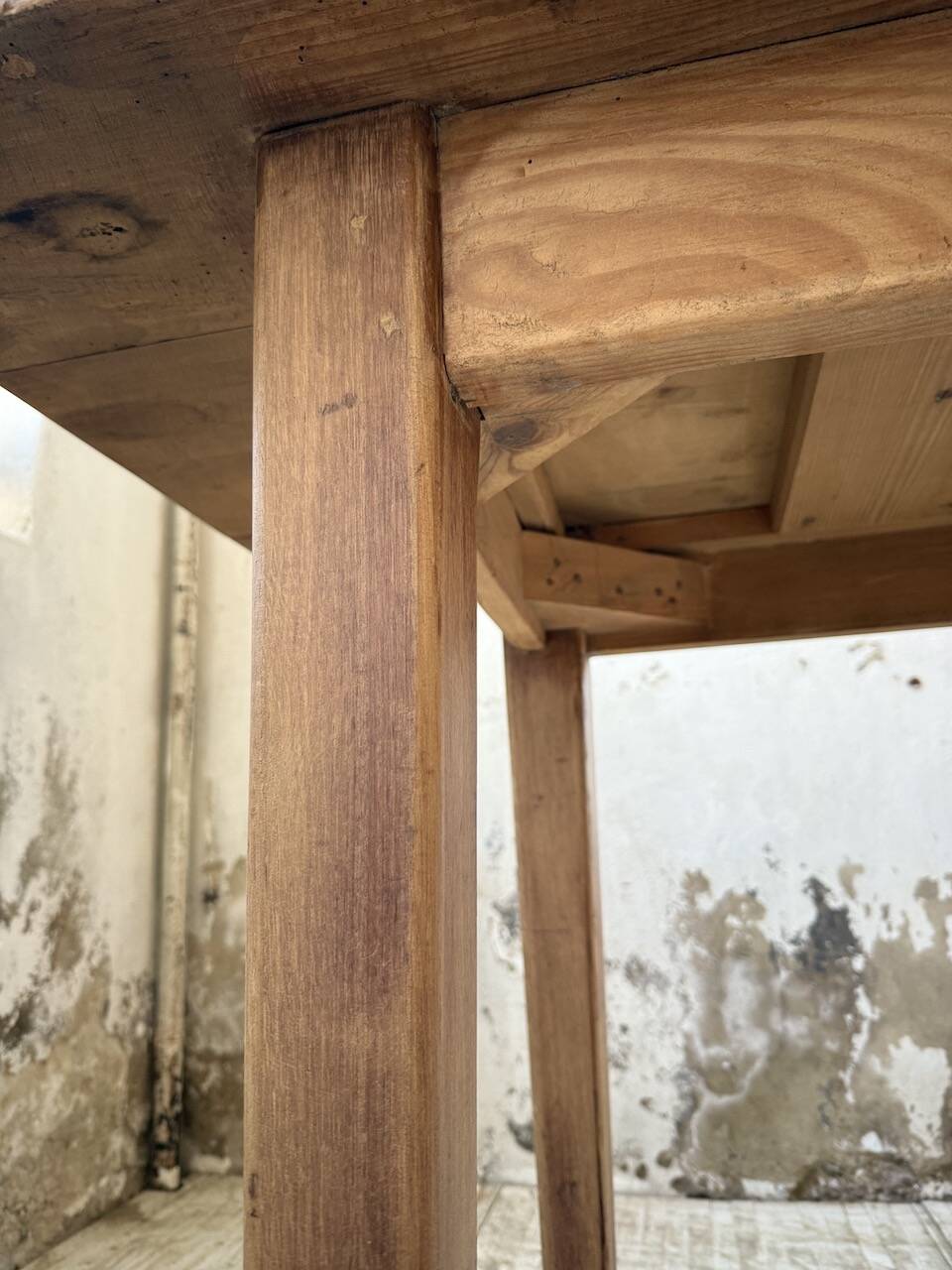 Pine and oak farmhouse table 2m