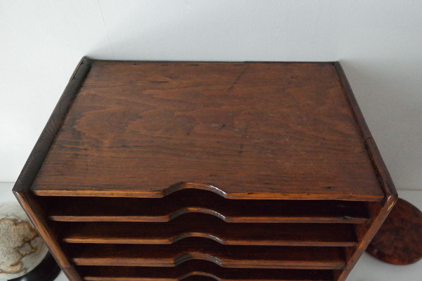 Vintage solid wood office sorter